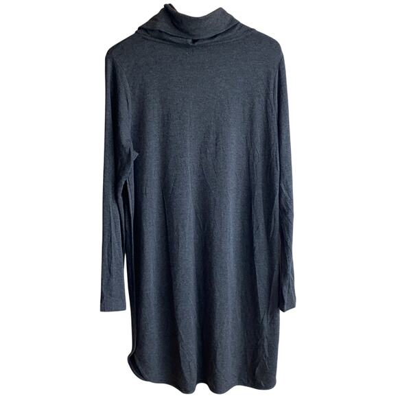 Lou & Grey SignatureSoft Cowl Neck Dress L Grey - Picture 7 of 9